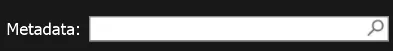 The Metadata search input of the Create Clips window, active and empty, ready to segment screens.