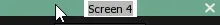 A label in edit mode, Screen 4, ready to take a new name.