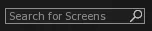 The Search for Screens box, empty, where a metadata tag such as Aisle Screens is typed to find the Screens carrying it.