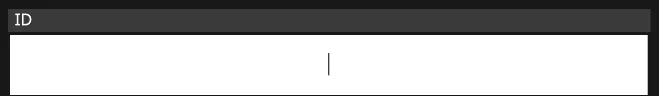 The ID text box of Marker Properties, active and empty with a text cursor, ready for an ID such as 10.1.