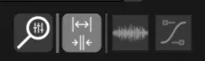 The four icons at the top of the Timeline, the second one, Push/Agglutinate, highlighted.